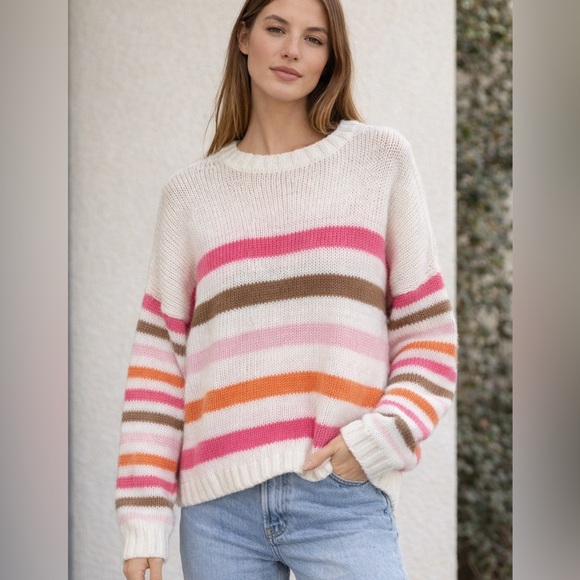 Wooden Ships Sweaters - Wooden Ships Striped Sweater S/M